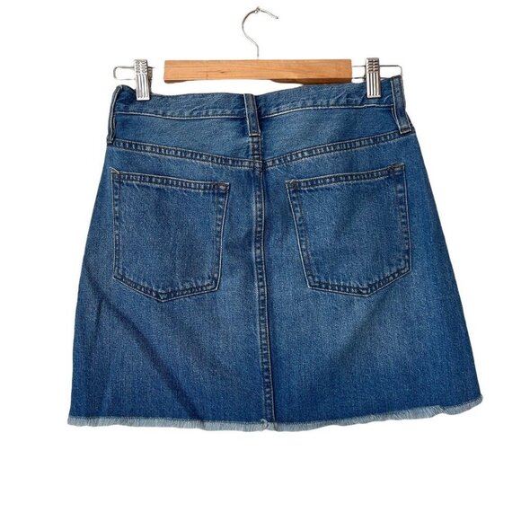 J Crew Distressed Short Denim Jean Skirt - Picture 2 of 12